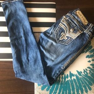 Rock Revival Light Wash Blue Jean Size 26